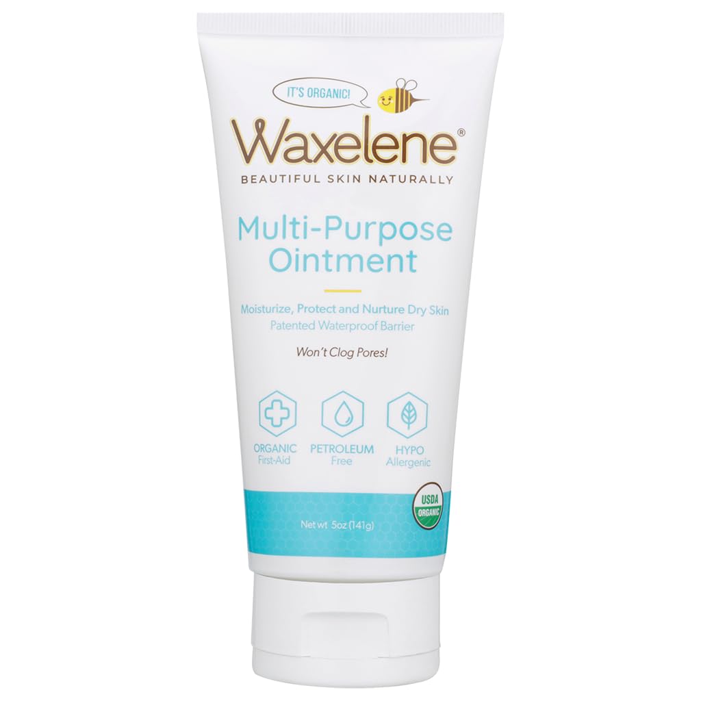 Waxelene Multipurpose Ointment Large Tube, Organic Aerated Balm Petroleum Jelly Alternative Soothing Botanická Eczema Suchá kůže Tvář Moisturizer