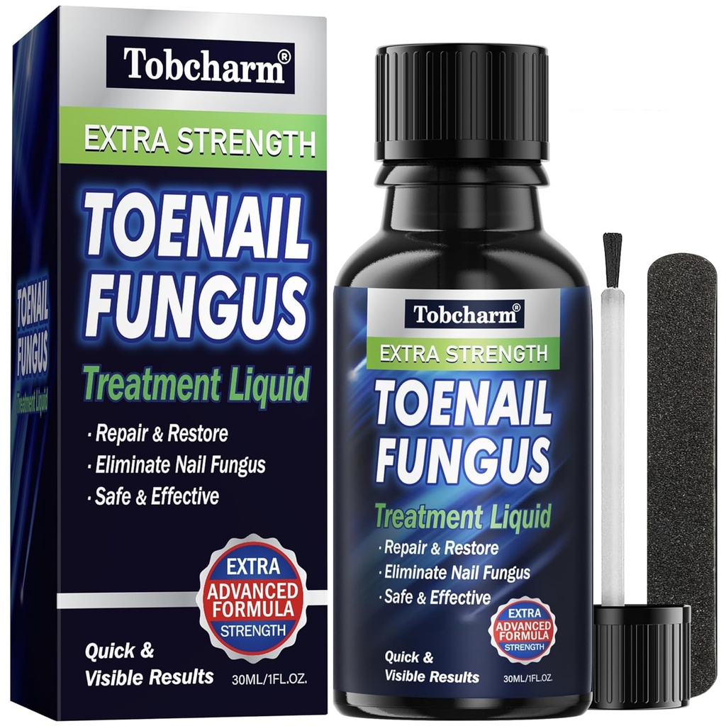 Tobcharm Toenail Fungus Léčba Extra síla, Nail Fungus Léčba pro nehty, Fungus nehtové léčby, Nail Fungus léčba pro nehty (1oz)
