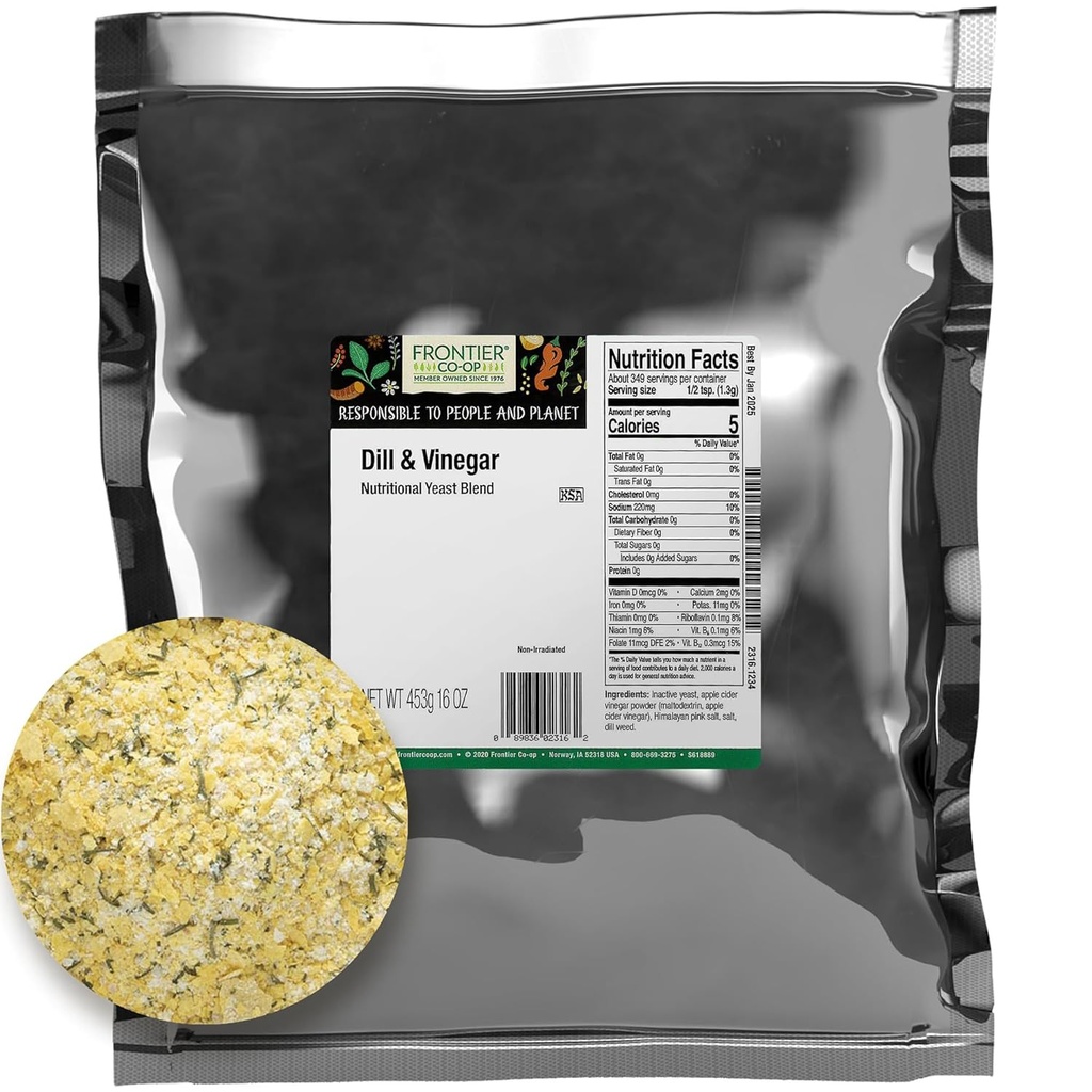 Frontier Co- op Dill a ocet Nutritional Yeast Blend 1lb