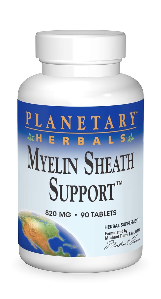 Planetární Herbals Myelin Sheath Support Tablety, 90 Počet