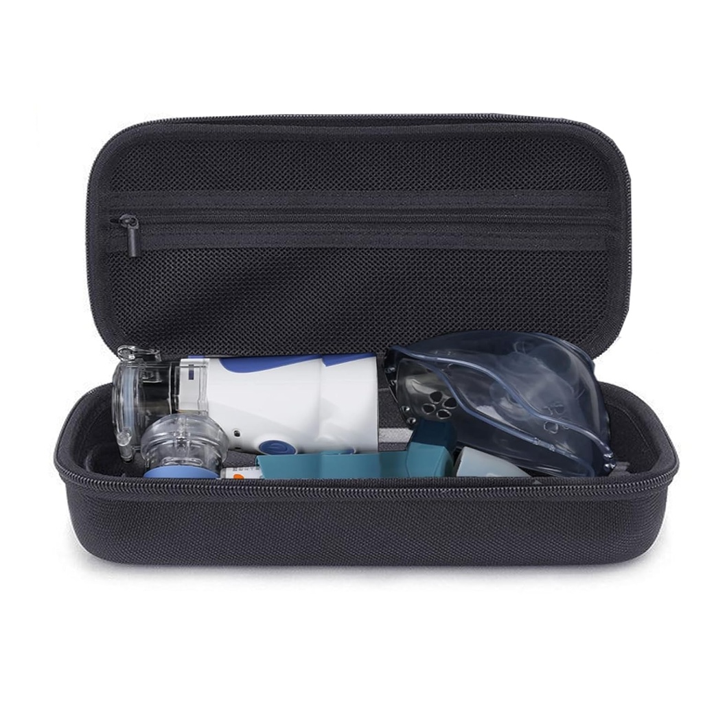 Taška pro Asthma Inhaler, Inhaler Spacer pro děti a dospělé, Masky, Inhaler Holder Astma, Přenosný Handheld Inhaler Nebulizer Machine, Pocket Fits Alergie Medies