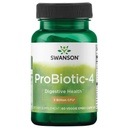 Swanson Probiotic-4 3 miliardy Cfu 60 Veg Kapsle