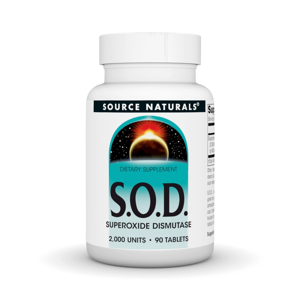 Zdroj Naturals S-O-D, Superoxide Dismutase - dodatek stravy - 90 tablet