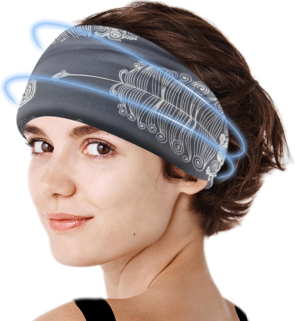 Crimmy Migréna Bolest hlavy Relief Cap, Chlazení Gel Čelenka Neck Wrap Klobouk maska, Soothing Ice Pack hlava tvář studená komprese pro napětí Stress & kocovina