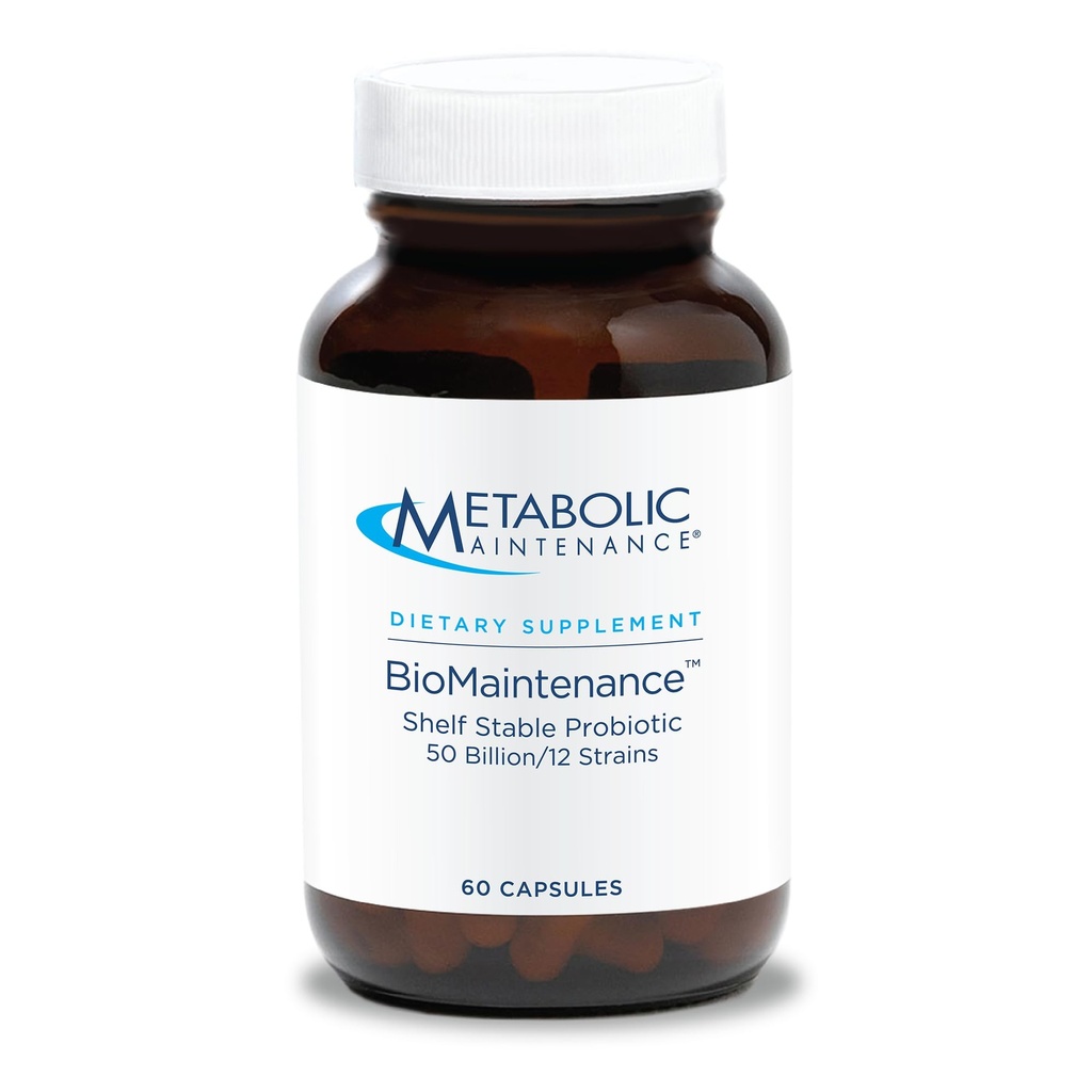 Metabolické Údržba Biomaintence Uzpt Stable Probiotic - 50 miliard CFU + 12 Stuin Probiotic Gut Zdravotní dodatek - Obsahuje Lactobacillus Acidophilus + Lactobacillus Gasseri (60 Kapsle)