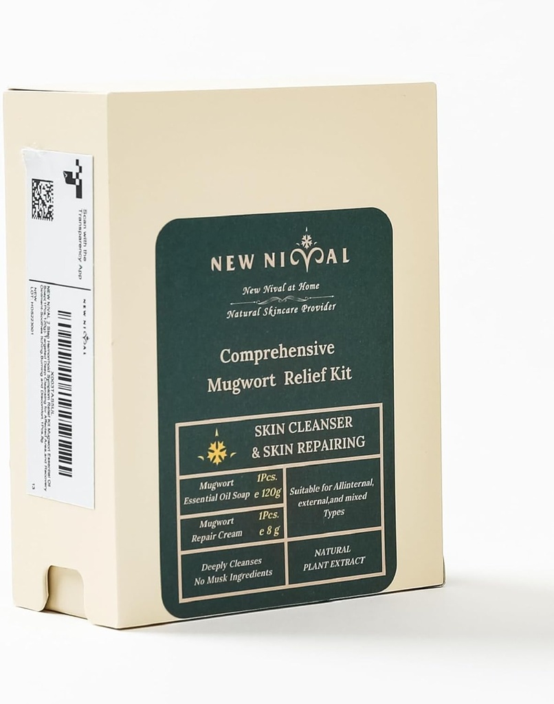 2 Krok Hemeroid Symptom Relief Kit.Mugwort Essential Oil Soap (1Pcs, 120g) -Cílené Deep Cleansing pro postižené oblasti, a Recovery Ointment- Soothes Svědění, Hoření a Pohodlí. 1Pcs, 8g.
