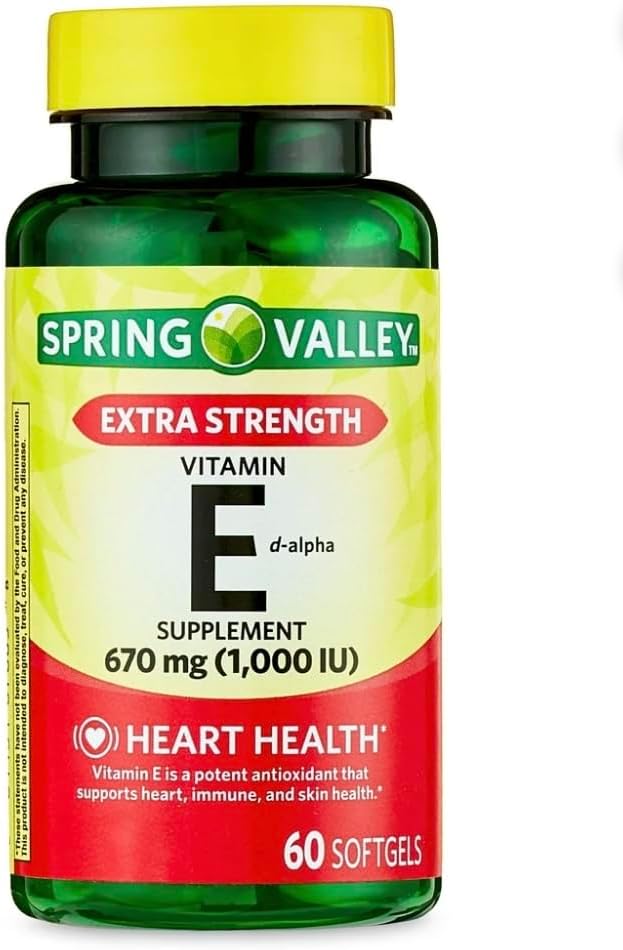 Jarní údolí Extra Síla Vitamin E - Alpha, 670 mg (1000 IU), 60 Počet