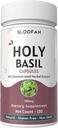 Holy Basil Leaf Kapsle 500mg Capsle 124; Koncentrované 10: 1 Extract Octaintenuiflorum Bylinný dodatek CP124; Non- GMO, gluten- Free CP124; Snadno polykat (120 Počet (balení po 1))