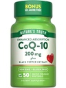 Nature 's Truth CoQ10 200mg Softgels CLAS124; 50 Count CLAS124; Enhanced Absorpční dodatek CLAS124; Plus Black Pepper Extract CLAS124; Non- GMO, gluten zdarma