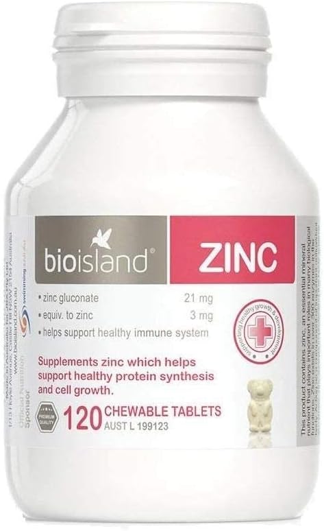 Bio Island Zinek 120 Žvýkací tablety