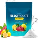 Hydratace Electrolyte Powder, Keto & No Sugar - High Draslík (1000mg) s citronovou Malinovou příchutí - Nulová kalorie Sugar Free Electrolyte Powder, Non- GMO 32 Servings