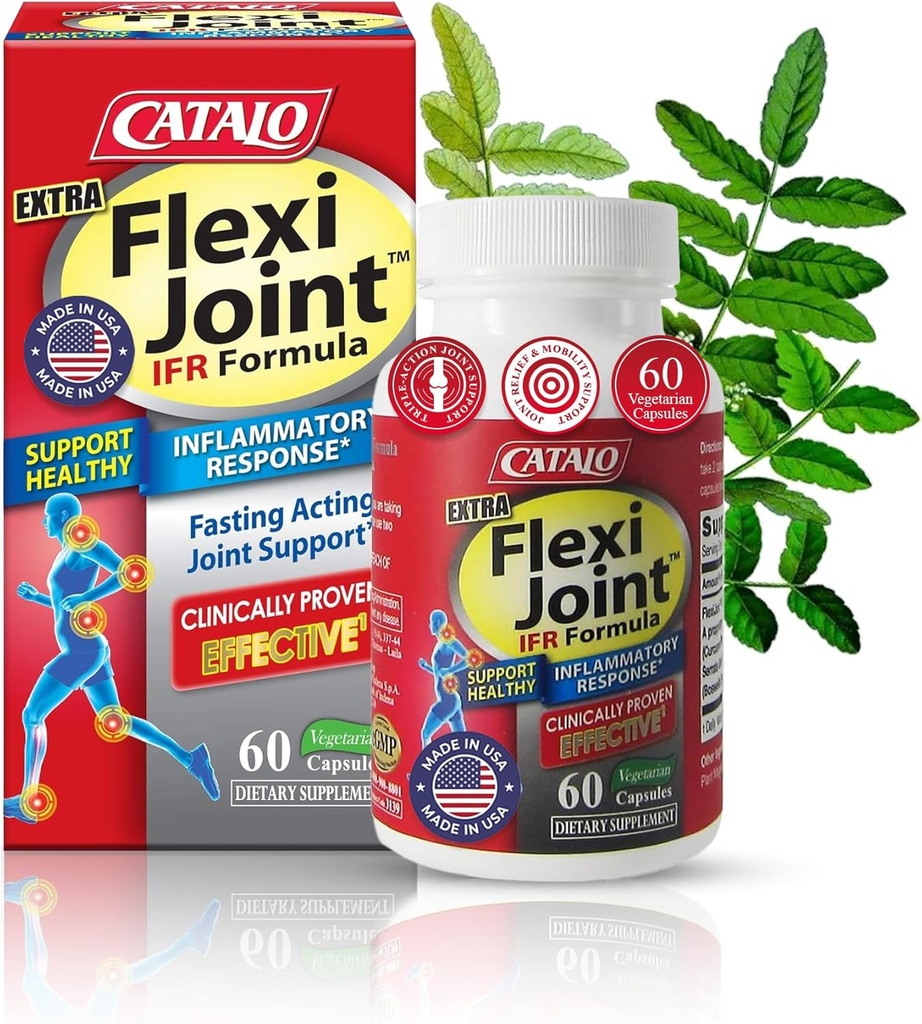 CATALO Extra FlexiJoint IFR Formule - s Meriva Turmeric Phytosome, ApresFlex & Casperome Bohwellia - 60 Kapsle