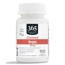 365 podle Whole Foods Market, Chelated Iron 18mg, Vegan, 100 Kapsle