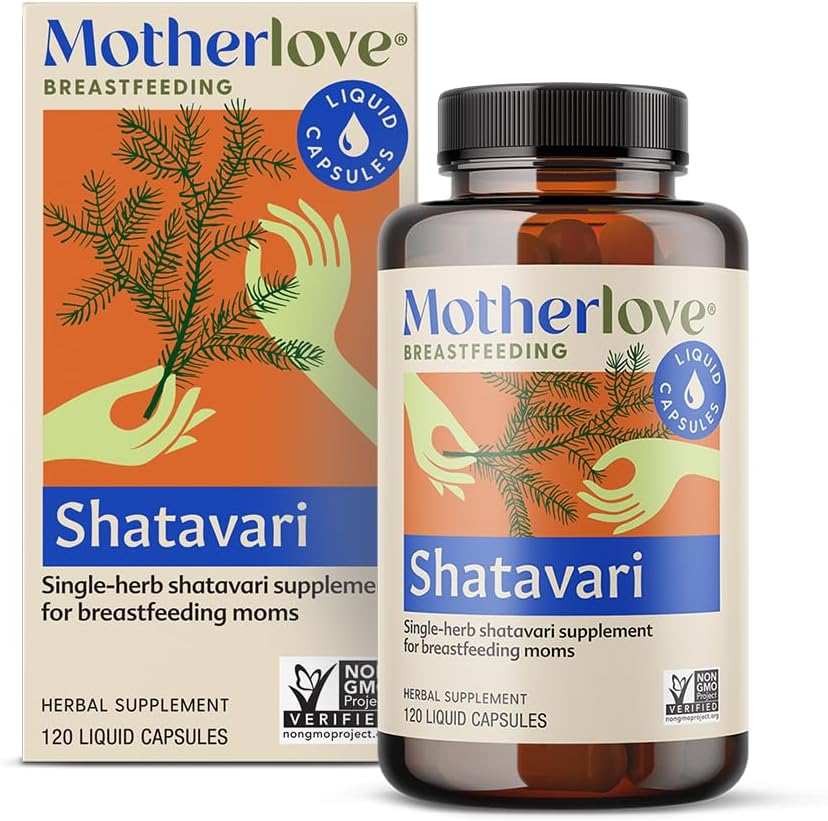 Matka Shatavari (120 Liquid caps) Doplněk k laktaci na podporu přísun mateřského mléka během menstruace - Non- GMO, Organic Herbs, Vegan, Kosher