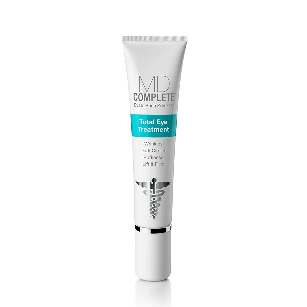MD Kompletní celková léčba očí 124; Anti- Aging Hydratační obnovování kůže Oční léčba 124; s Peptidy, Vitamíny C & E a Hyaluronic Acid pro vrásky, jemné linie a vrany nohy 0.5 fl oz