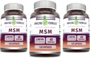 Amazing Applicas MSM (Methylsulfonylmethan) Dodatek 124; 2000 Mg Per Serving Application 124; Kapsle 124; Non- GMO Creditor 124; Gluten Free Application 124; Made in USA (3 balení, 120 Počet)