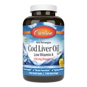 Carlson - Cod Játra Oil Gems, Nízký vitamin A, 230 mg Omega-3s, norské, Wild Caught, Udržitelně sourced, 150 Softgels