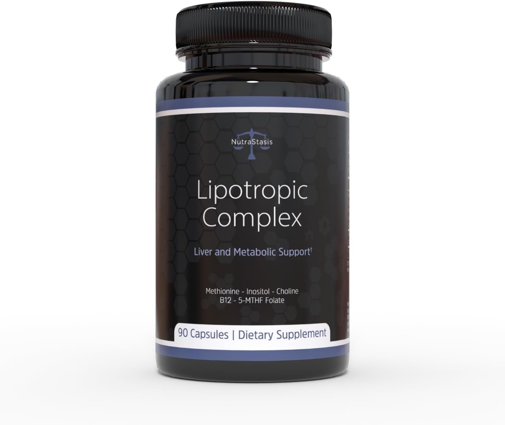 Lipotropní komplex MIC B12 - Methylovaný B12, B9, Inositol Cholin Methionin - Podpora jater & Detox, Podpora metabolismu, Ztráta hmotnosti, Hormonální bilance