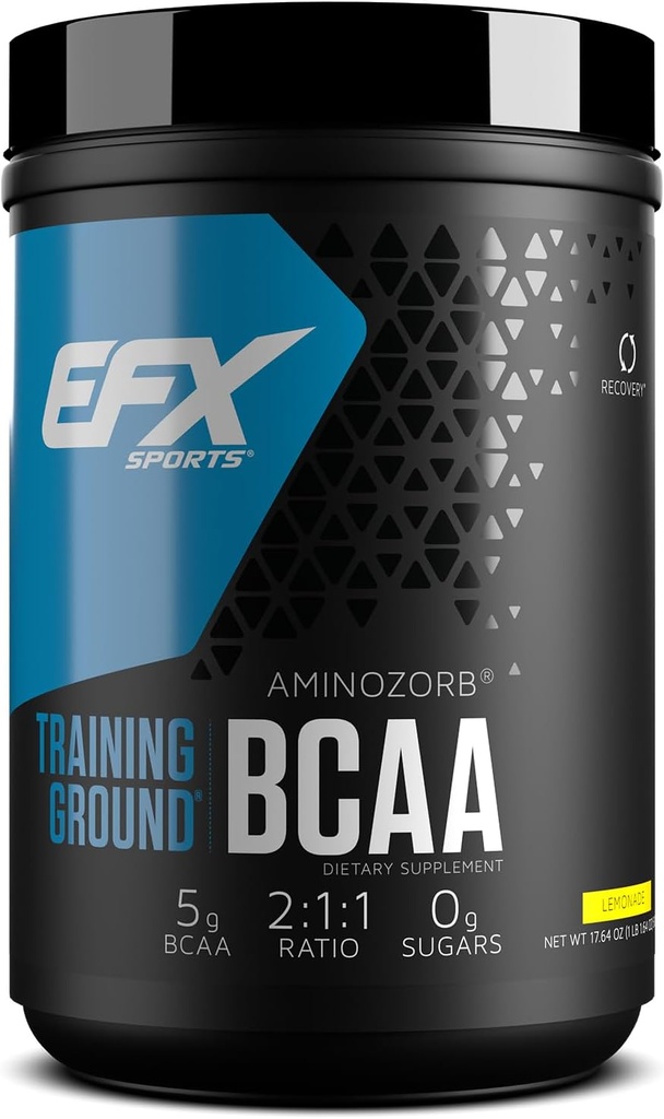 EFX Sports Training Ground BCAA CLAN124; Plně stabilní, vysoce rozpustné aminokyseliny dodatek CLAN124; Pre, Intra, nebo Post Workout CLAND124; Cukr zdarma CLAND124; 500 gramů (Lemonade)