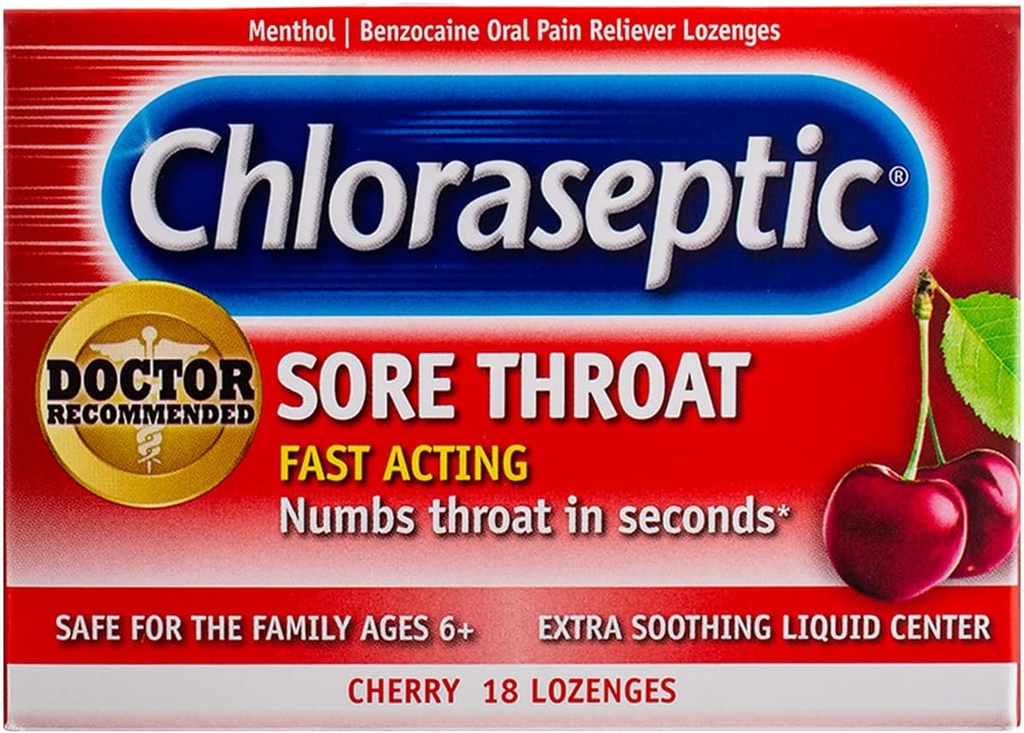 Arm & Hammer Simply Saline Nasal Spray 4.5oz & Chloraseptic Cherry Sore Throat Lozenges 18 Hrabě Bundle