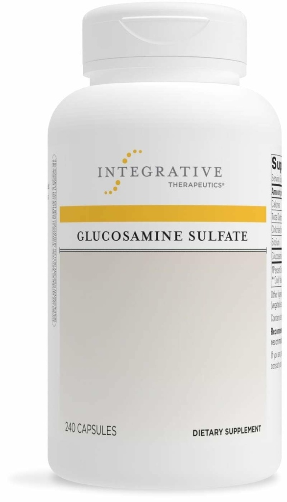 Integrační terapeutika Glucosamine Sulfát - Příplatek na podporu chrupavky * - Stavební blok chrupavky - Gluten- Free & Dairy-Free - 240 Kapsle (80 Služeb)