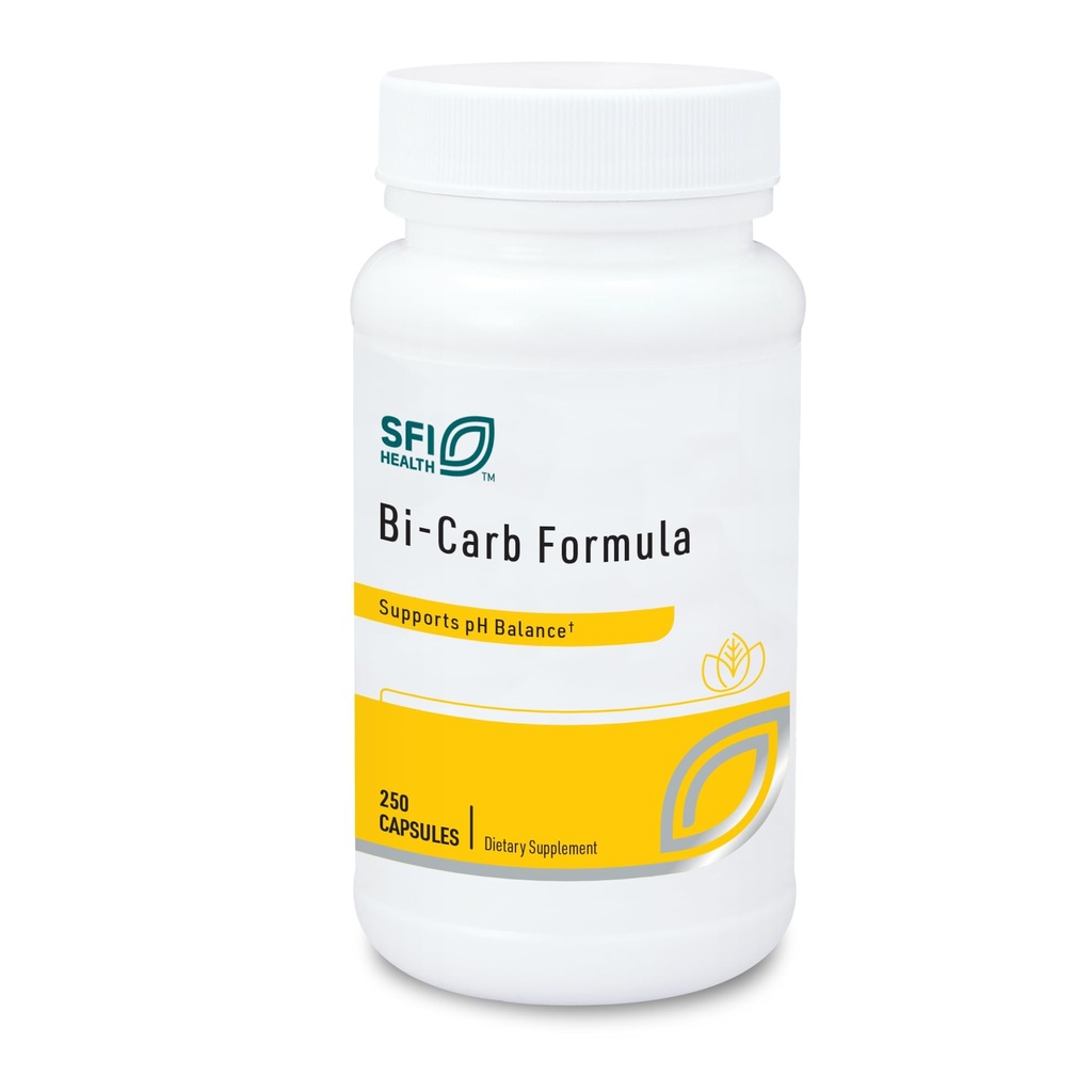 SFI Zdraví Bikarbonát sodný a draselný Bikarbonát dodatek - Klíčové komponenty pomáhají udržet zdravé pH (kyselina / báze) Balance - Gastrointestinální podpora - Bi- Karbonový vzorec (250 Kapsle)
