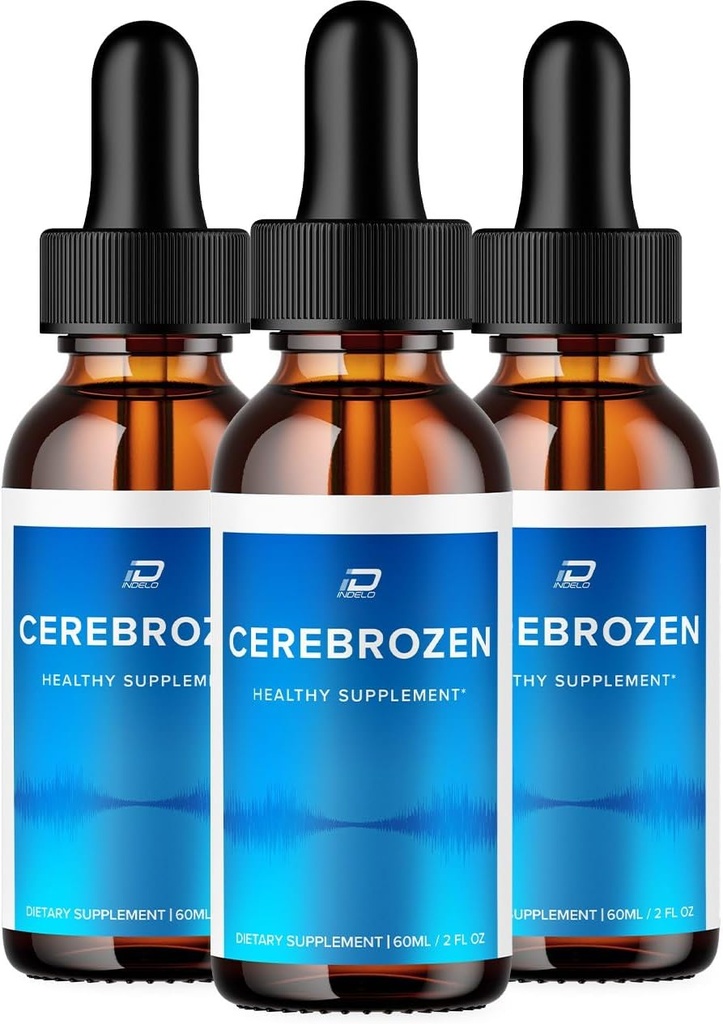 Cerebrozen Tinnitus Ušní kapky - Cerebrozen 24, Cerebrozen Liquid Drops, Cerebrozen Recenze, Cerebrozen Drops for Uar Relief (3 balení - 180 ML)