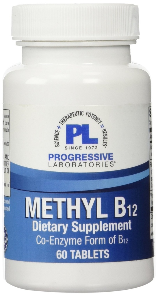Progresivní Labs methyl B12 dodatek, 60 Počet