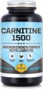 Carnitin 1500 - Acetyl L- Carnitin 1500mg Maximální síla Carnitin dodatek - Podporuje energii, paměť, zaměření a hubnutí Management - 120 Vegetariánské kapsle