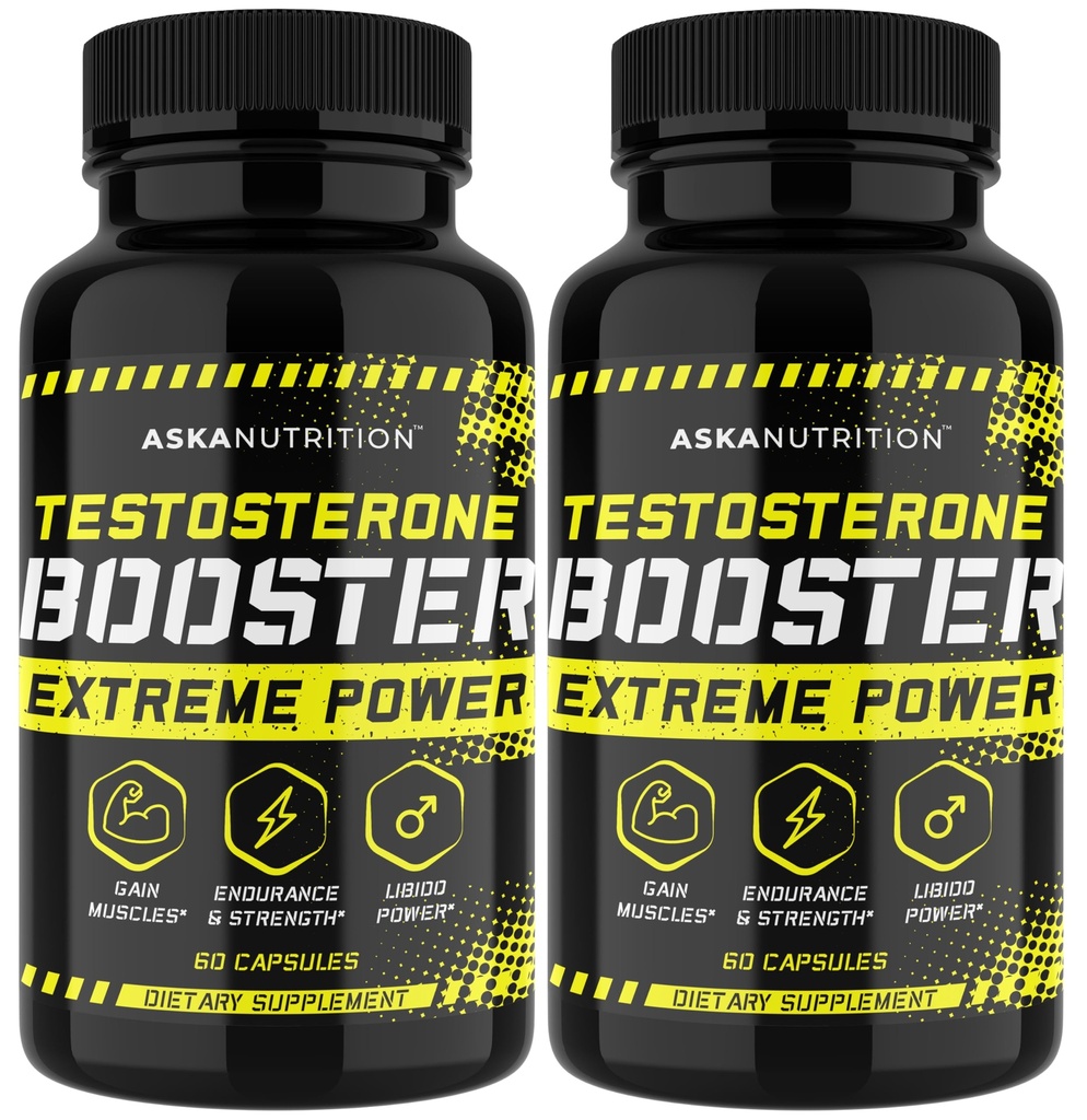 Testosteron Booster pro muže - Muž Enhancing dodatek s nadržený kozí trávu & Tongkat Ali - Muscle Builder Rozšíření pilulky - Přírodní test Booster Zvýšená touha, Energie, Stamina, Libido (2 PACK)