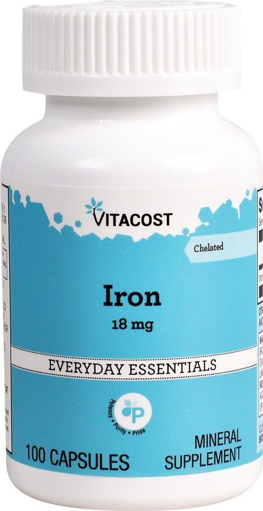 Vitacost Iron - 18 mg - 100 tobolek