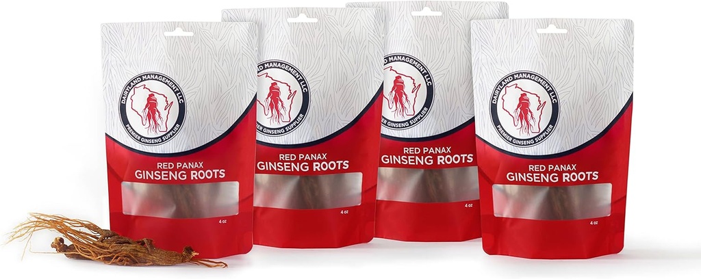 Dairyland Management LLC 16 oz Pack of Korean Panax Ginseng Root - Authentic Panax Ginseng - Non- GMO, Gluten Free Ginseng Root - Use Ginseng in Soup, Tea, Congee