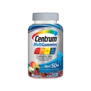 Centrum MultiGummies Gummy Multivitamin pro ženy 50 Plus, S vitamínem D3, B6 a B12, Multivitamin / Multiminerální doplněk - 90 Počet