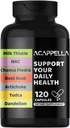 ACAPPELLA Milk Thistle, NAC, Chanca Piedra, Beetroot, Artichock, TUDCA, Dandelion Capsule, dodatek k čištění jater s kurkumou, Ginger, Panax Ginseng, Berberine (1)