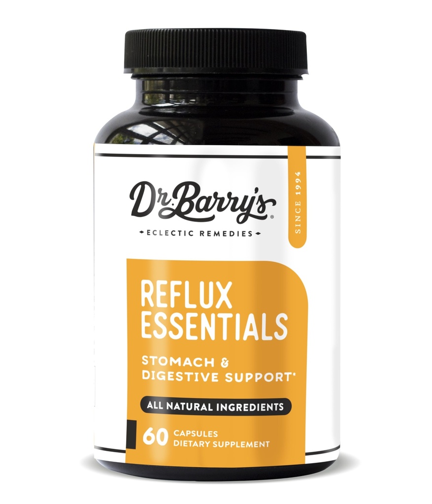 Dr. Barry 's Reflux Essentials - Natural Support for Digestive and Stomach Health, 60 Kapsle - 30 Day Supply (1)