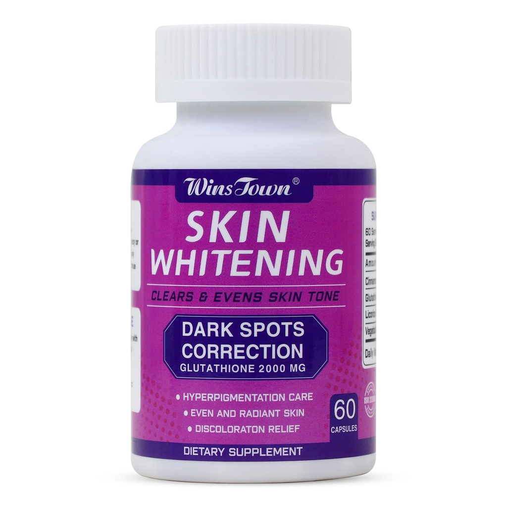AIHIYO Whitening Capsule, Clears & Evens Skin Tone, Dark Spots Korekce, 60 Počet