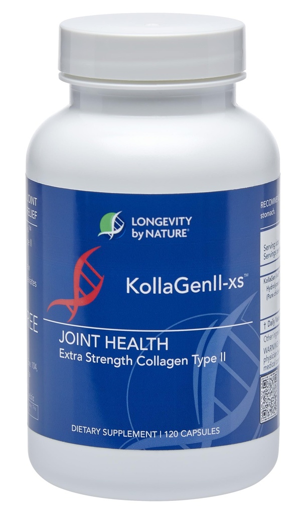 Dlouhověkost podle přírody KollaGen II-xs - Kolagen s Glucosamine a Chondroitin, 120 Kapsle Dietní dodatek