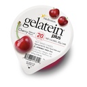 GelaTein Plus Cherry: 20 gramů proteinu. Ideální pro čistou tekutou dietu. Skvělé před nebo post- cvičení svačinu. (Balení po 36)