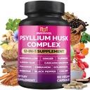 BMVINVOL Psylium Husk, Slippery Elm, Cascara Sagrada, Fenugreek, Berberine, Skořice, Kurkuma + 5 Mores - Imunitní podpora a doplněk stravy - 90 Kapsle