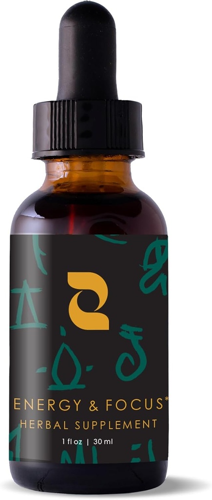 Redmint Energy & Focus Bylinná tinktura 124; Bylinný dodatek Rooted ve starověké TCM moudrost 124; Přírodní podpora pro zvýšení energie a Sharpen Focus s Ashwagandha, Rhoddiola, Schisandra, Svatý Basil 124; 30 ml