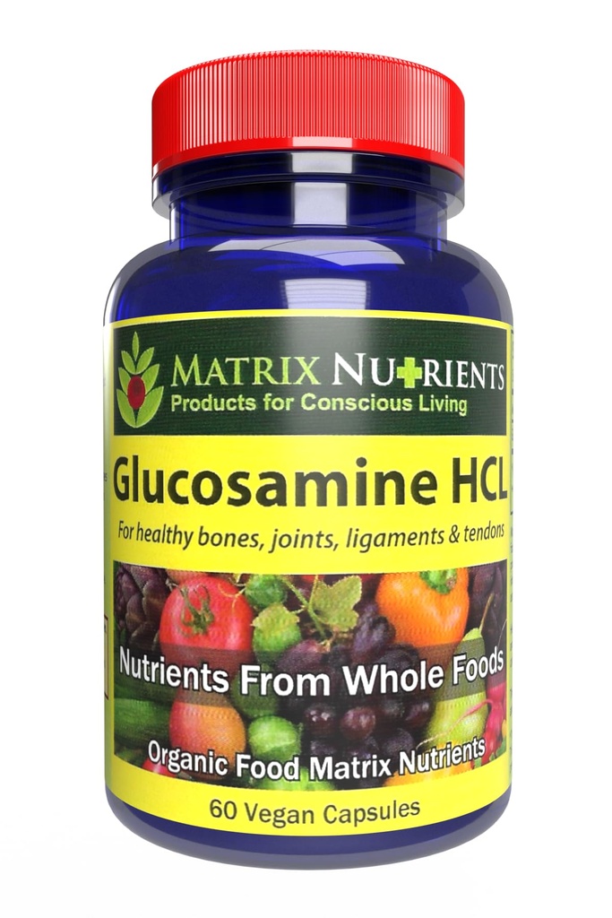 GLUKOSAMINE HCL - Chrupavka Builder! Udržujte zdravé klouby, kosti, ligamenty a šlachy. Absorpce až 98% - Veganské tobolky (60ct)