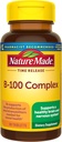 Nature Made Time Release Vitamin B-100 High potency B Complex, Dietní dodatek pro podporu funkce nervového systému, 60 Time Release Tablety, 60 Day Supply
