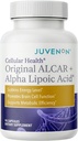 Juvenon Cellular Health PHARMA124; srdce, dodatek mozku s acetyl L- karnitin a biotin - podporuje NAD + funkce, výroba energie, mood, revitalizovaný metabolismus, duševní soustředění a jasnost (90 Kapsle)