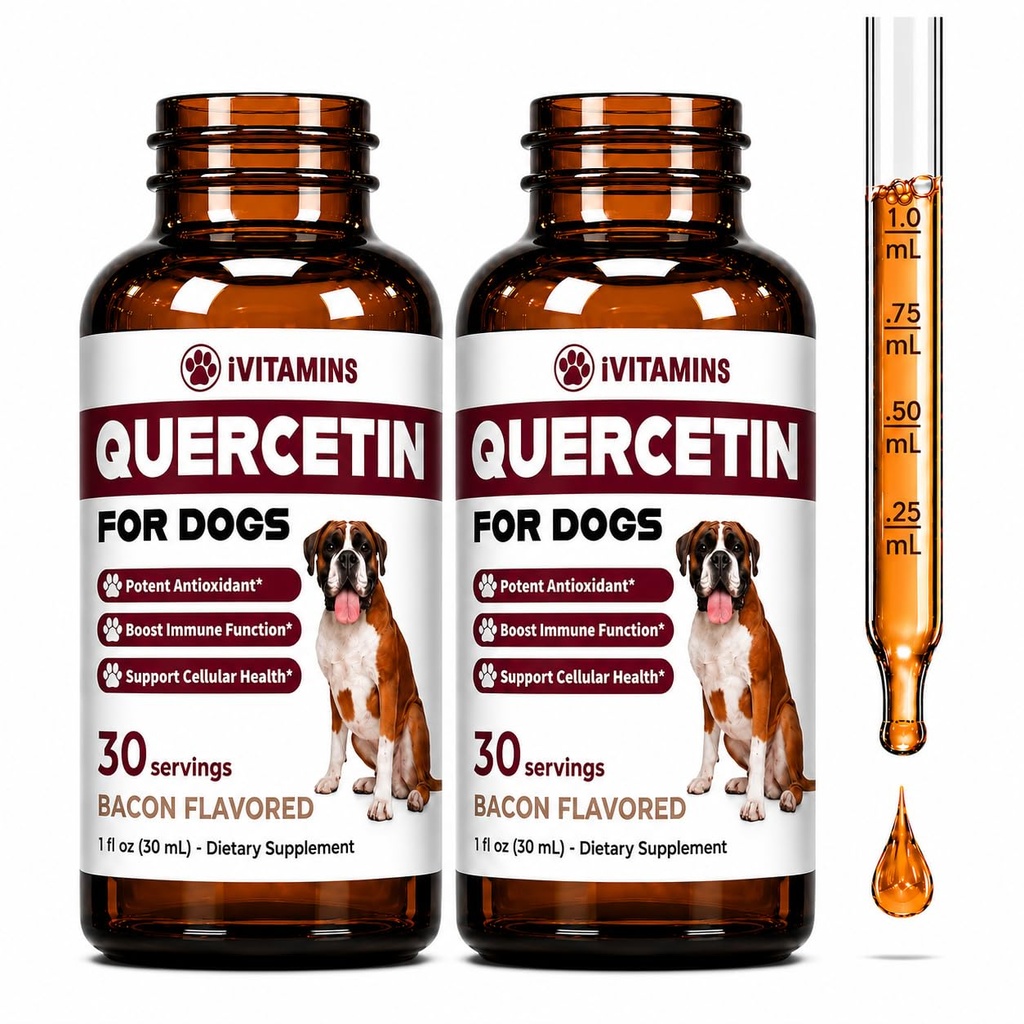 Quercetin pro psy CZ124; Psí alergie Relief CZ124; Quercetin pro psy Alergie CZ124; Psí alergie CZ124; Quercetin CZ124; Dog Alergie CZ124; Psí alergie CZ124; Quercetin doplňky CZ124; Bacon Flavor (2 balení)
