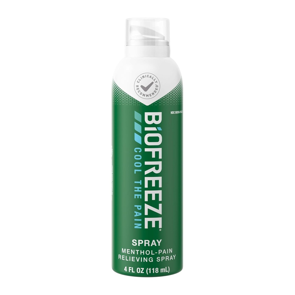 Biofreeze Pain Relief Spray, Artritida Pain Reliever, Knee & Lower Back Pain Relief, Sure Muscle Relief, Neck Pain Relief, Pharmacist Doporučeno, FSA Způsobilé, 4 FL OZ Biofreeze Menthol Spray