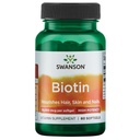 Swanson Super síla Biotin Vitamin 10000 mcg 60 Sgels