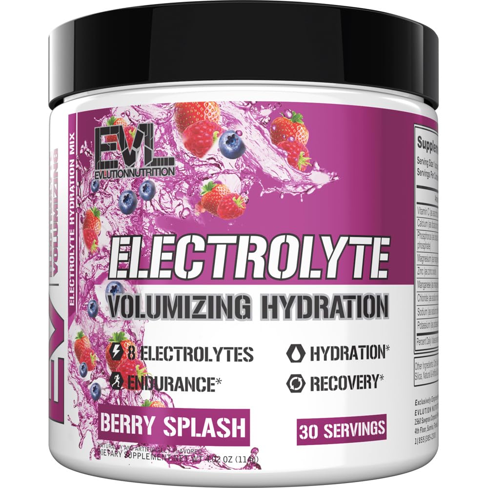 Eluce Ultimate Electrolytes Powder Hydration Drink - Rychlé doplňování Hydration Powder Drink Mix s 8 klíčovými elektrolyty a antioxidanty - Vegan gluten zdarma Keto Friendly Blend (Berry Splash)