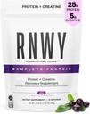 25g Acai Protein + 5g Creatine Powder, Vegan Plant- based Protein with Digestive Enzymes to Build & Recover, 21 Služeb