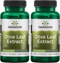 Swanson Olive Leaf Extract Kapsle s 20% Oleuropeinem (60 tobolek, 750mg každé) 2 balení