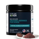 Four Leaf Rover Red Rover - Doplněk pro moč psů - s vitamíny z organických bobulí a Apple - Dobrý zdroj polyfenolů a antioxidantů - 30 Velké psí služby